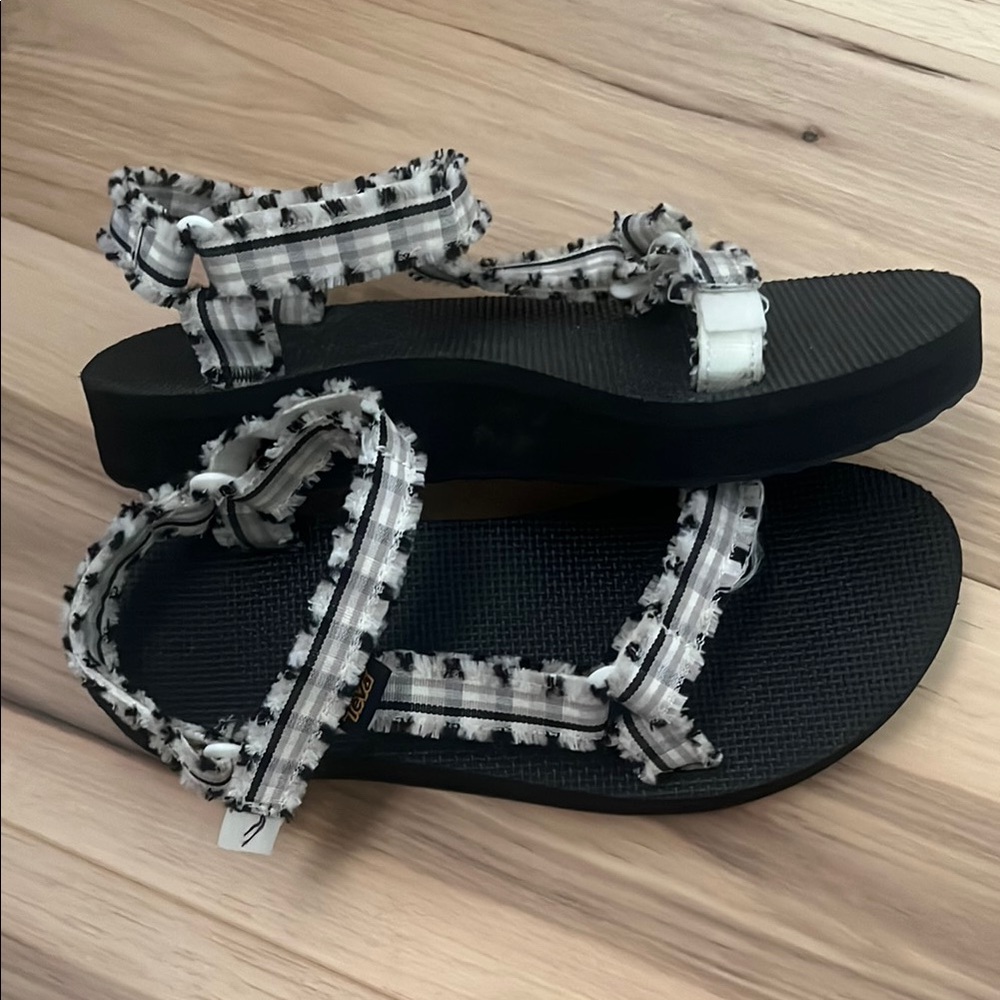 TEVA Black and White Women's Sandals